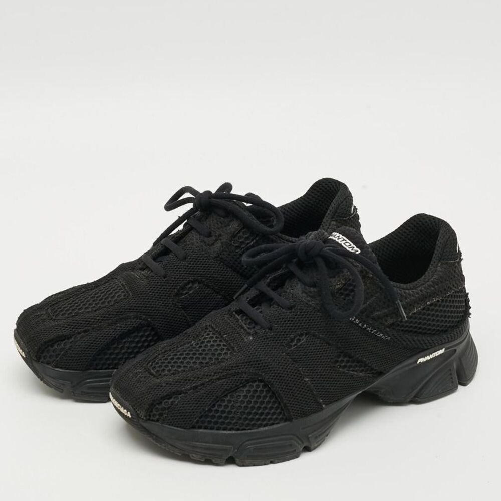 Balenciaga Black Mesh Phantom Low-Top Sneakers Size 40 - Picture 2 of 7